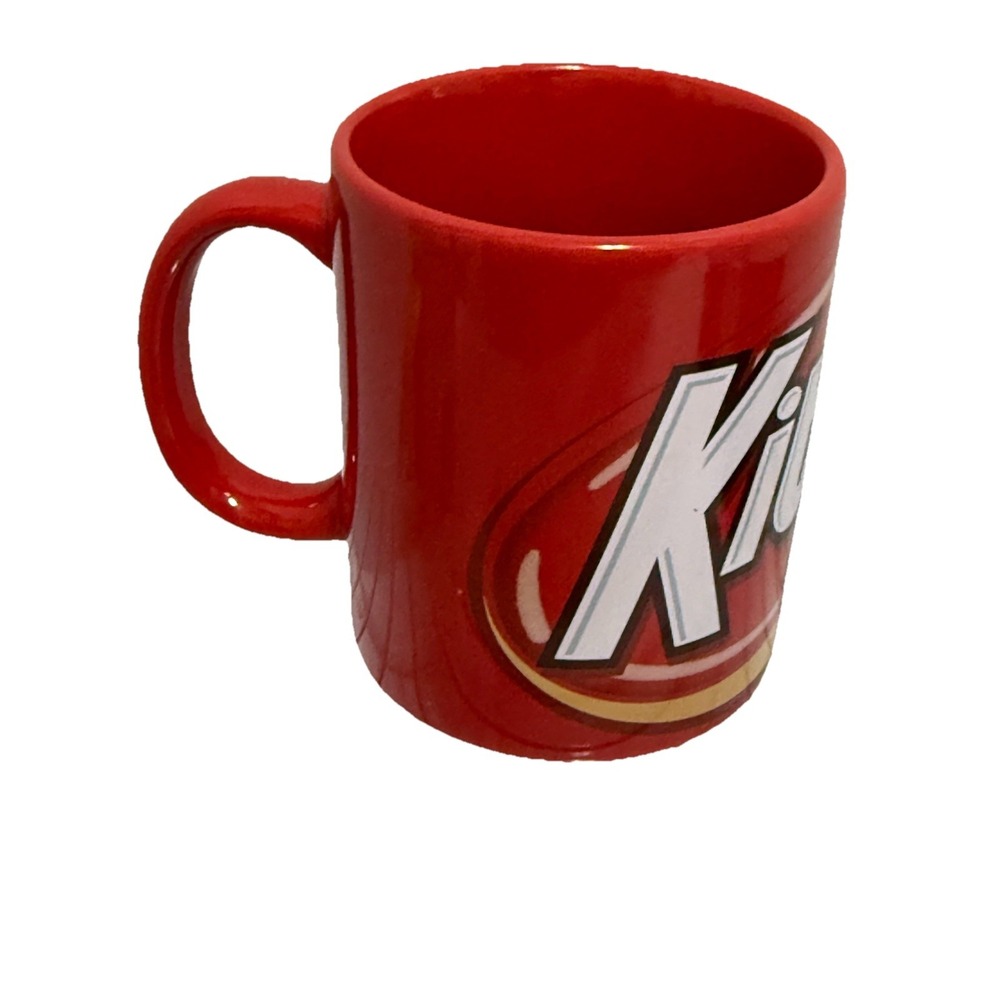 Unique Hershey Kit Kat Coffee Mug Cup‎ Red On Red  By Galerie 11 oz  Collectible